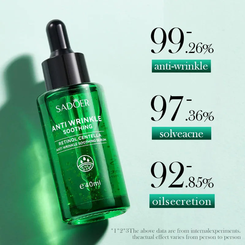 SADOER Retinol Centella Anti Wrinkle Facial Serum Essence - 40ml
