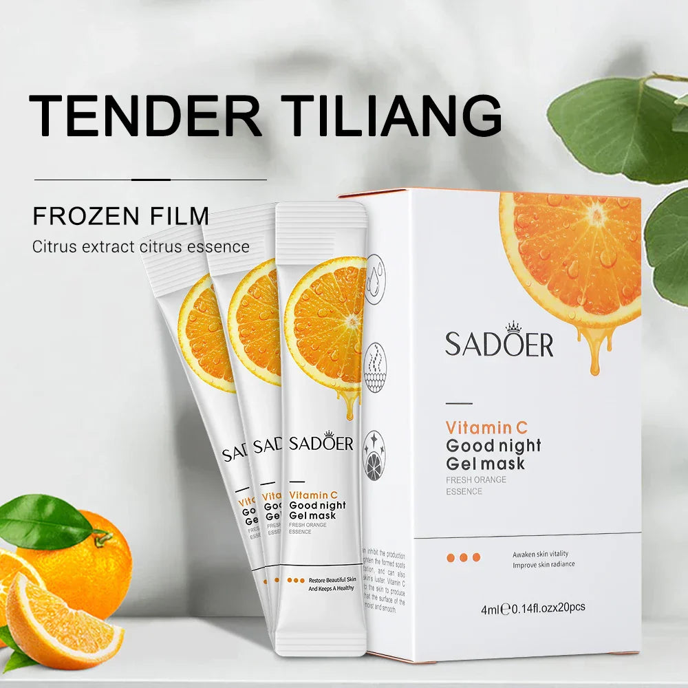 SADOER Vitamin C Good Night Sleeping Gel Mask - 20Pcs