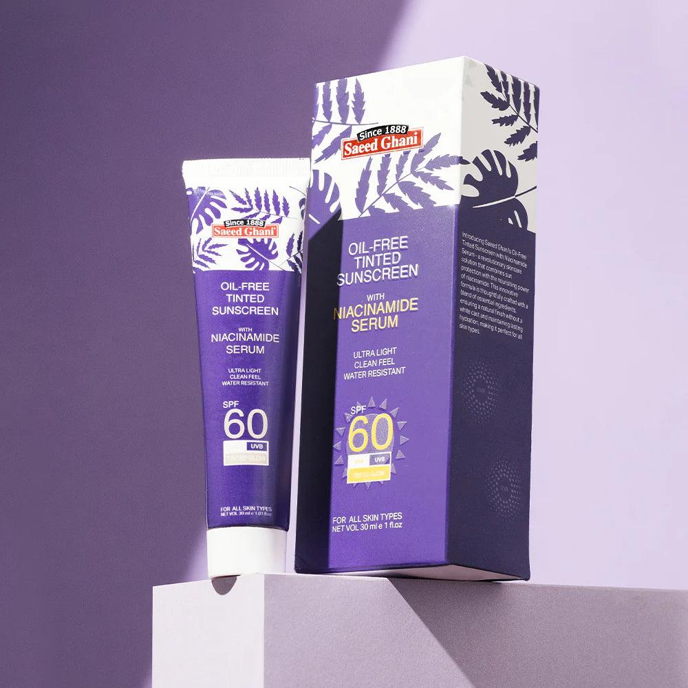 Saeed Ghani Oil-Free Tinted Sunscreen With Niacinamide Serum 30ml | Premium Skincare & Beauty Products in Pakistan