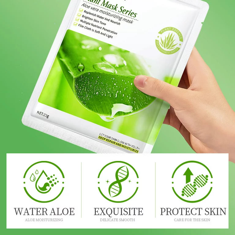 SADOER Aloe Vera Soft Moisturizing Face Sheet Mask - 25g | Premium Skincare & Beauty Products in Pakistan