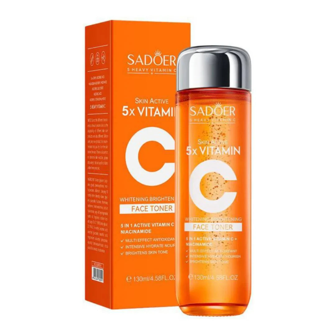 Sadoer 5x Vitamin C Face Toner - 130ml | Premium Skincare & Beauty Products in Pakistan