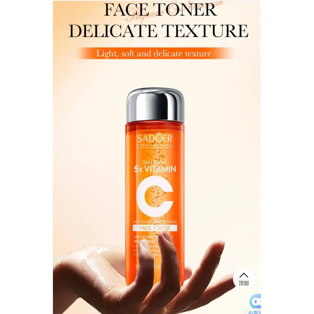Sadoer 5x Vitamin C Face Toner - 130ml | Premium Skincare & Beauty Products in Pakistan