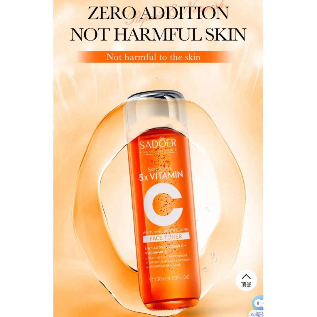 Sadoer 5x Vitamin C Face Toner - 130ml | Premium Skincare & Beauty Products in Pakistan