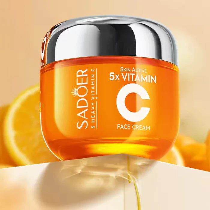 Sadoer 5x vitamin C Whitening Brightening Face Cream - 50g | Premium Skincare & Beauty Products in Pakistan
