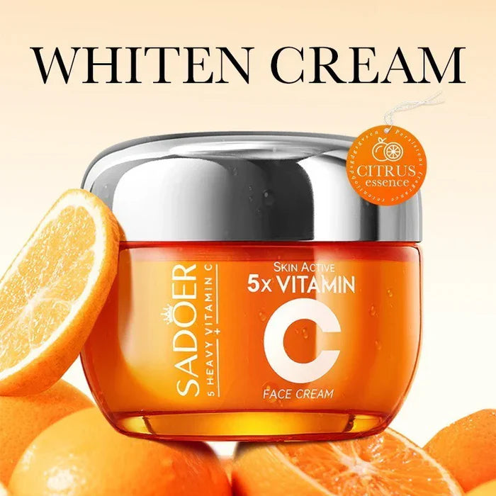 Sadoer 5x vitamin C Whitening Brightening Face Cream - 50g | Premium Skincare & Beauty Products in Pakistan
