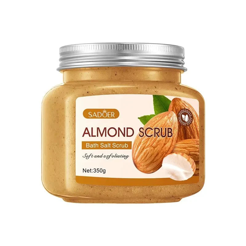 Sadoer Almond Scrub Soft And Exfoliating Bath Salt Scrub - 350g | Premium Skincare & Beauty Products in Pakistan