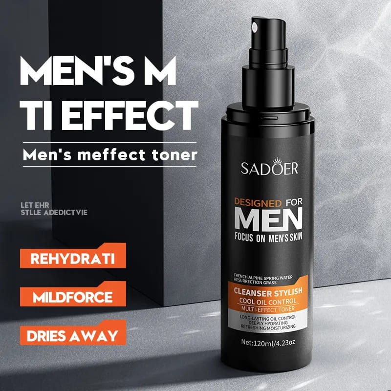 Sadoer Mens Toner Moisturizing Firming Emollient Moisturizing Water For Pores 120Ml