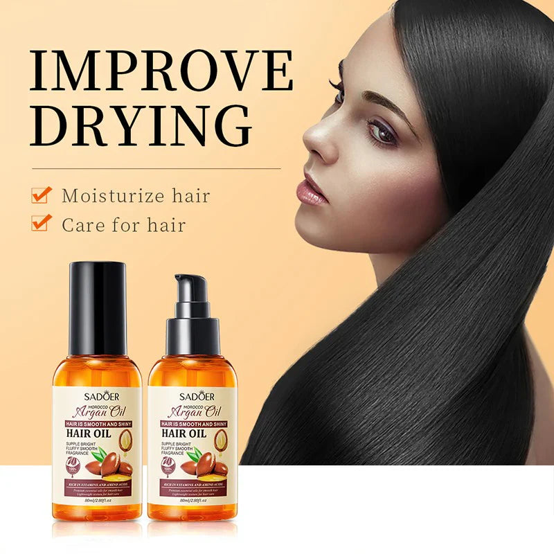 Sadoer Morocco Argan Oil Hair Care Hair Oil - 80ml