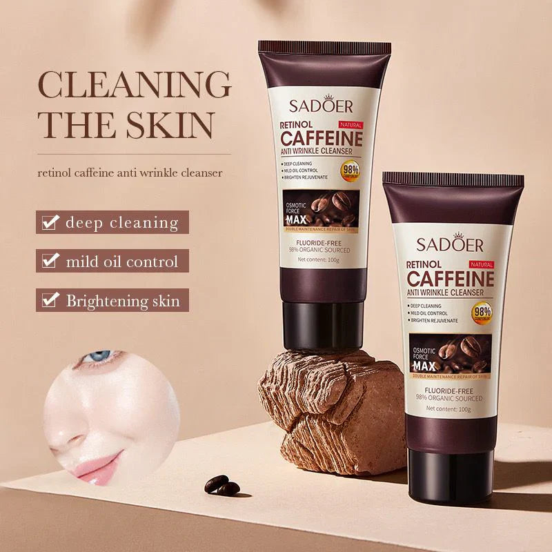 Sadoer Retinol Caffeine Anti Wrinkle Facial Cleanser - 100g