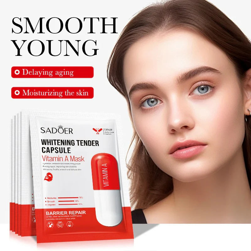 Sadoer Vitamin A Whitening Tender Capsule Facial Sheet Mask | Premium Skincare & Beauty Products in Pakistan