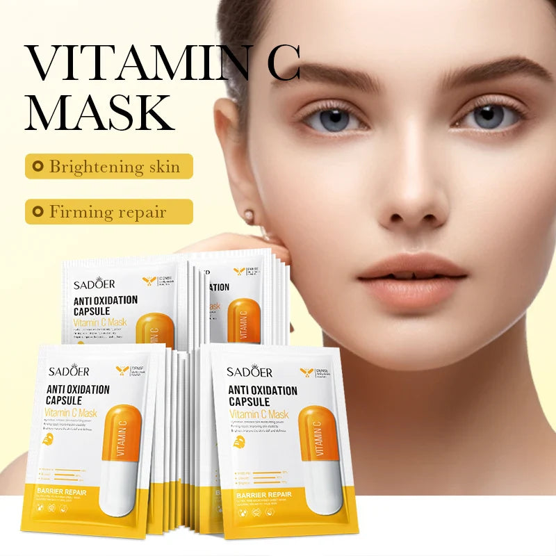 Sadoer Vitamin C Anti Oxidation Capsule Facial Sheet Mask | Premium Skincare & Beauty Products in Pakistan