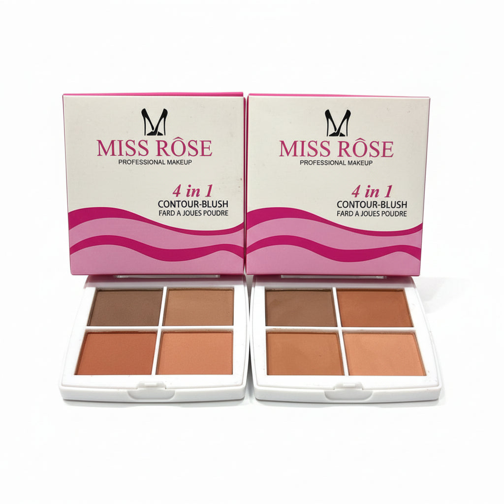 Miss Rose 4 in 1 Contour-Blush Palette