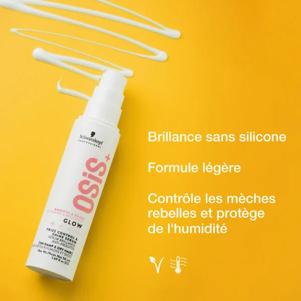 Schwarzkopf Osis+ Glow Frizz Control & Shine Serum - 50ml