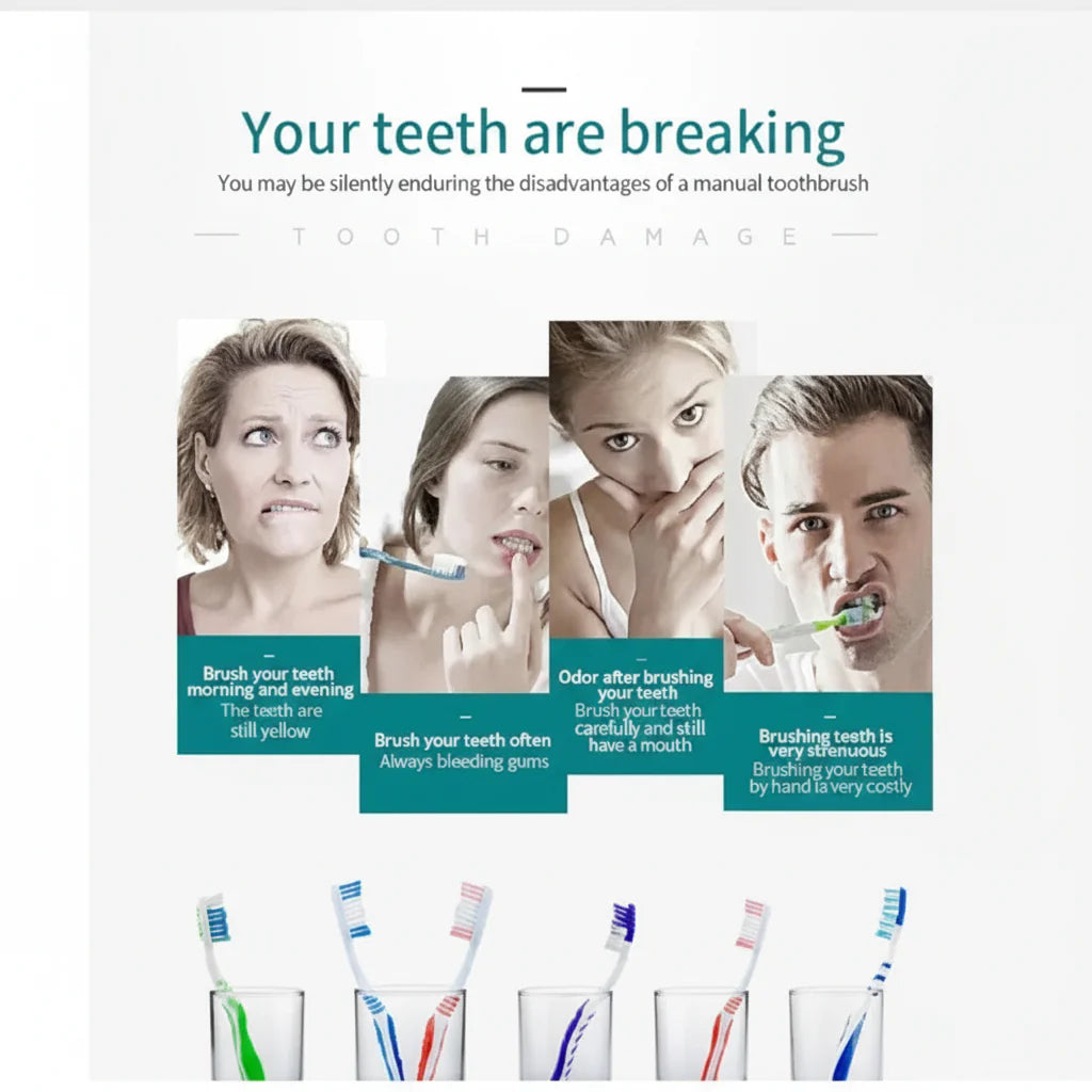 Sonic Electric Toothbrush for Adults IPX7 Waterproof