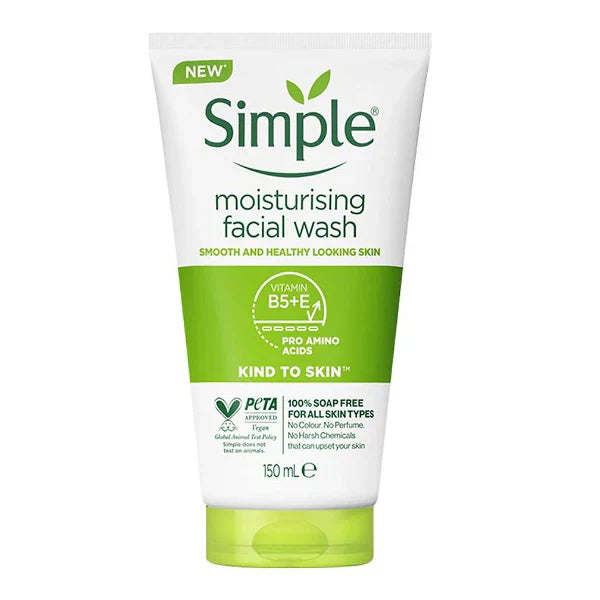 Simple Kind to Skin Moisturising Facial Wash - 150ml | Premium Skincare & Beauty Products in Pakistan