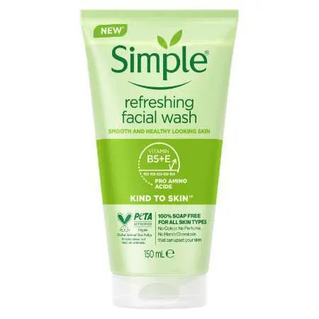 Simple Kind to Skin Refreshing Facial Wash - 150ml | Premium Skincare & Beauty Products in Pakistan