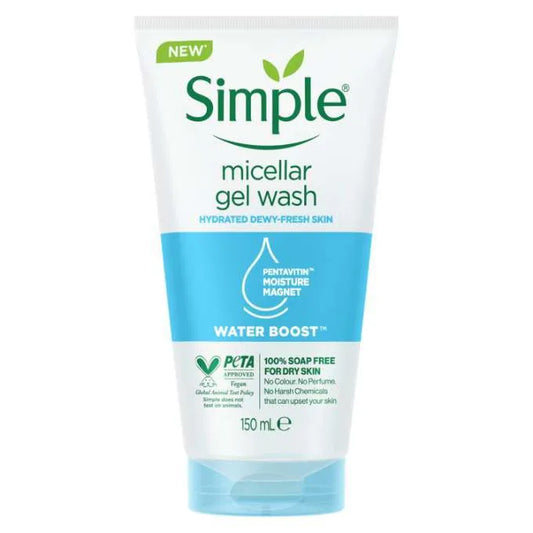 Simple Micellar Facial Gel Wash – Water Boost - 150ml | Premium Skincare & Beauty Products in Pakistan