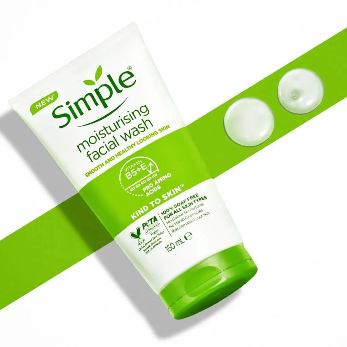 Simple Kind to Skin Moisturising Facial Wash - 150ml | Premium Skincare & Beauty Products in Pakistan