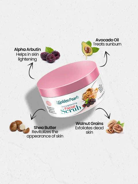 Golden Pearl Skin Lightening Facial Scrub - 75ml | Premium Skincare & Beauty Products in Pakistan