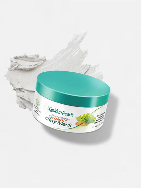 Golden Pearl Skin Lightening Organic Clay Mask - 75ml | Premium Skincare & Beauty Products in Pakistan
