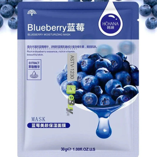 Rorec Hchana Blueberry Moisturizing Face Sheet Mask – 30g | Premium Skincare & Beauty Products in Pakistan