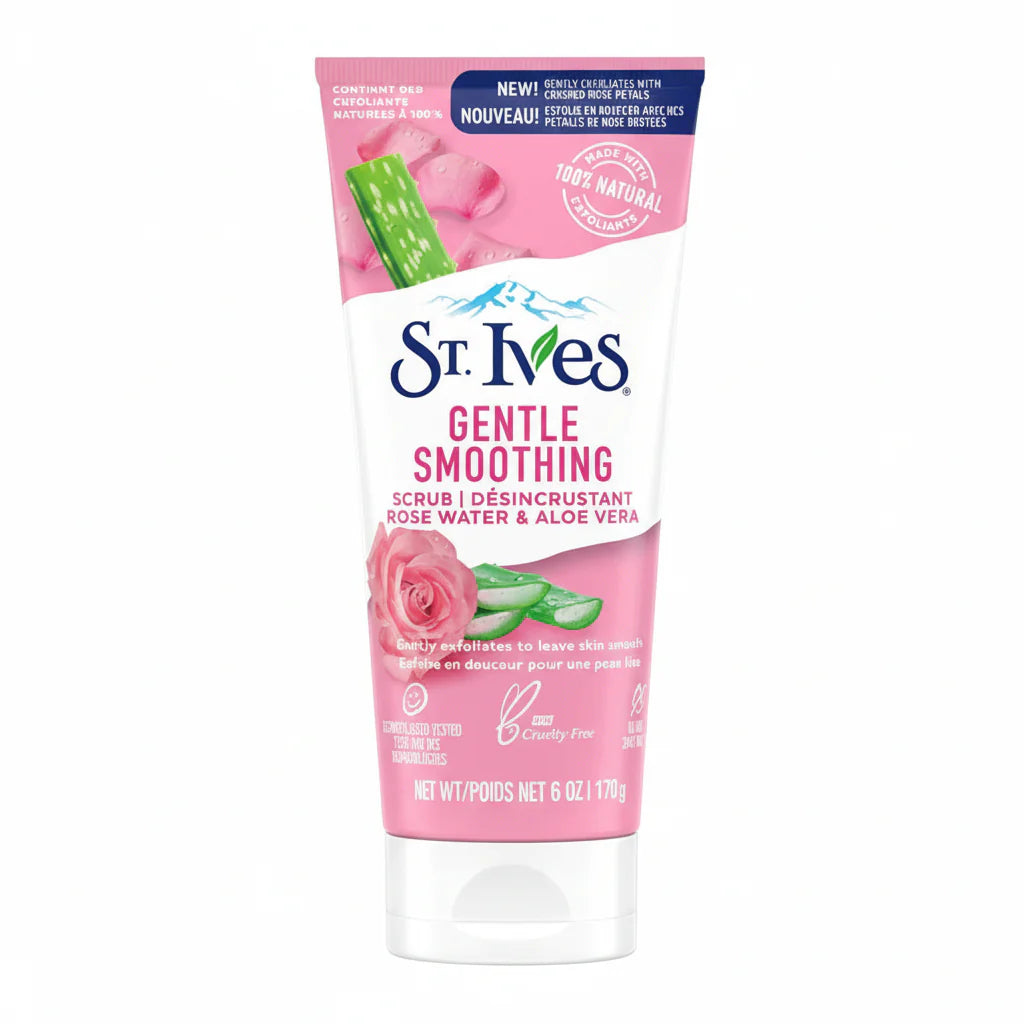 St. Ives Gentle Smoothing Rose Water & Aloe Vera Scrub - 170g