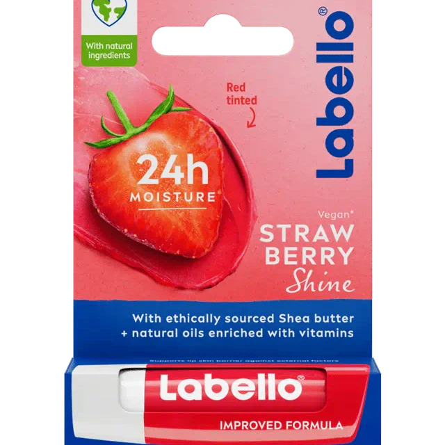 Original Labello Strawberry Shine Lip Balm – 4.8g