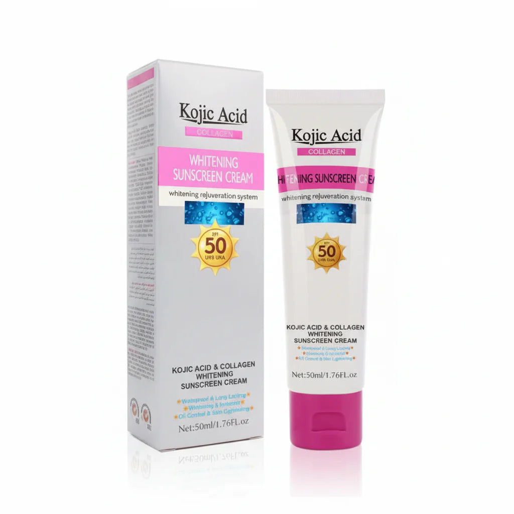 Kojic Acid Collagen Whitening Sunscreen Cream - 50ml | Premium Skincare & Beauty Products in Pakistan