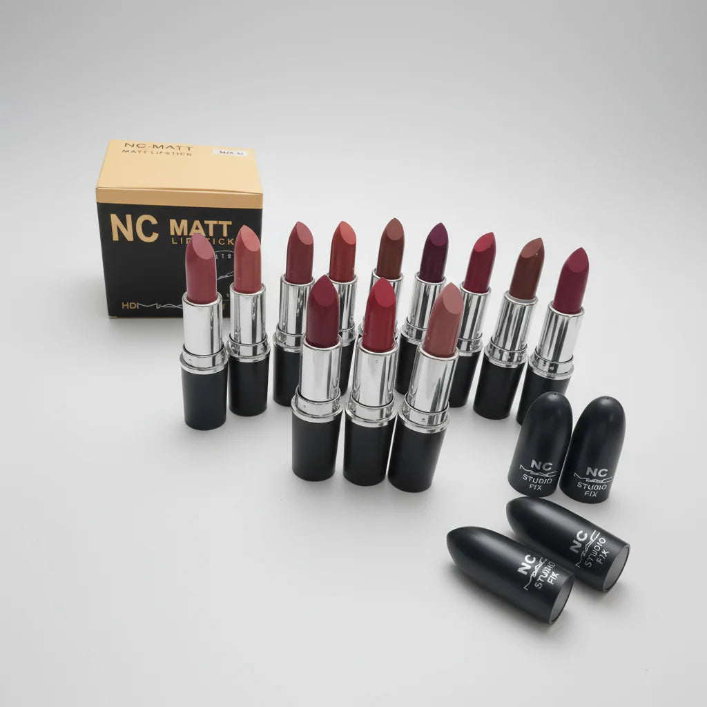 High Quality NC Mac Lipsticks - 12PCS