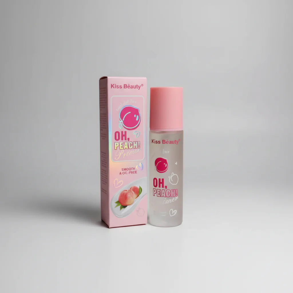 Kiss Beauty Peach Make-up Primer Beautiful face oil free 30ml