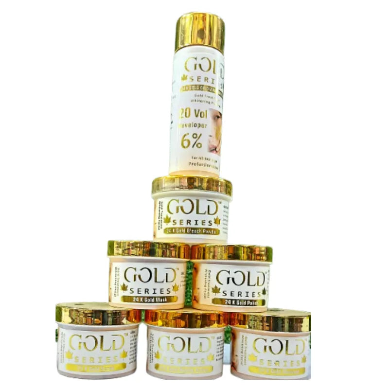 Gold Series 7 Steps Faical set - 120ml Each