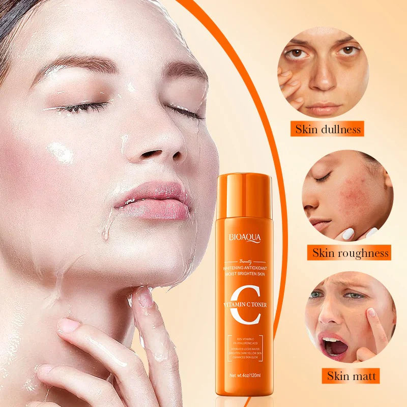 BIOAQUA Vitamin C Whitening Antioxidant Moist Brighten Face Toner – 120ml | Premium Skincare & Beauty Products in Pakistan