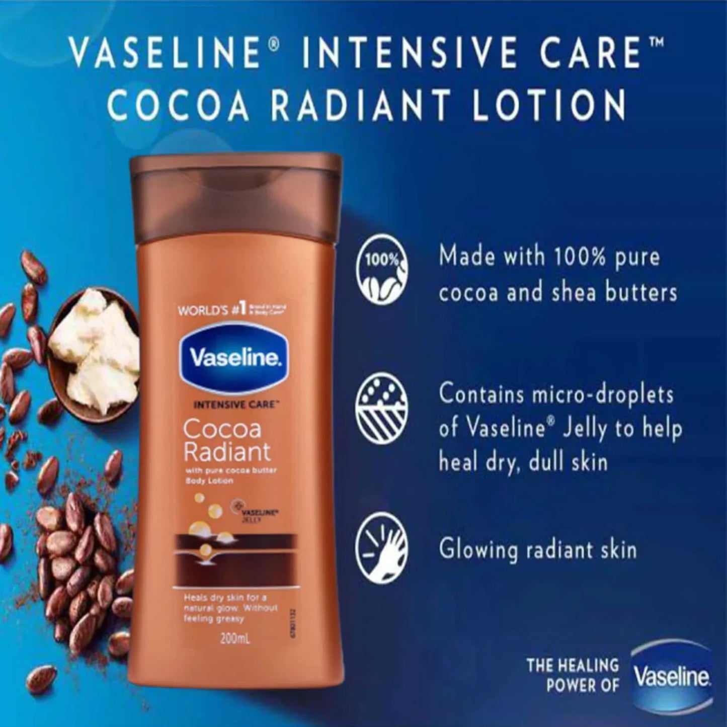 Vaseline Intensive Care Cocoa Radiant Lotion