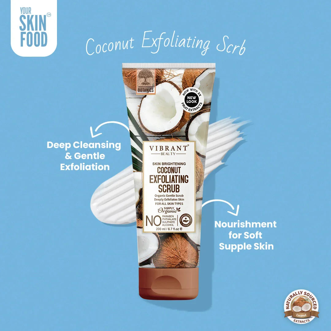 Vibrant Beauty Coconut Exfoliating Scrub - 200ml
