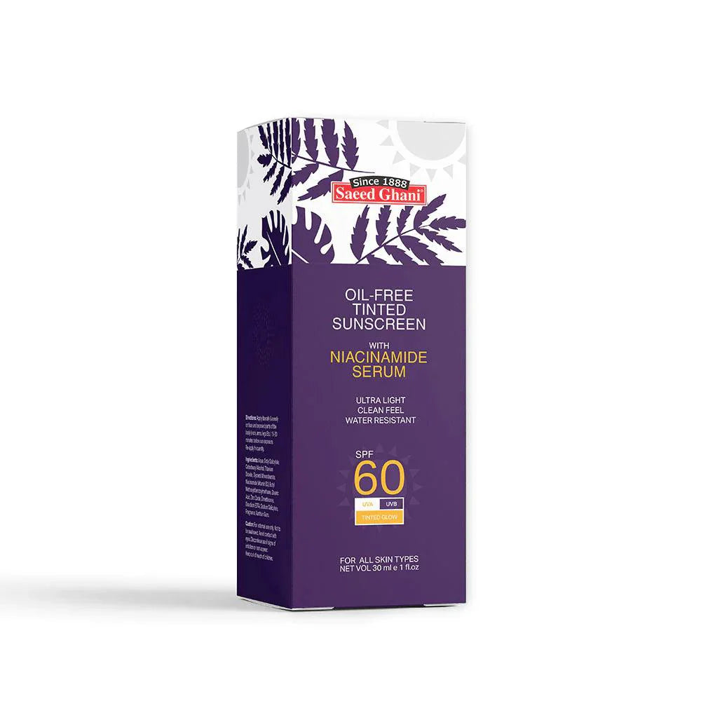 Saeed Ghani Oil-Free Tinted Sunscreen With Niacinamide Serum 30ml | Premium Skincare & Beauty Products in Pakistan