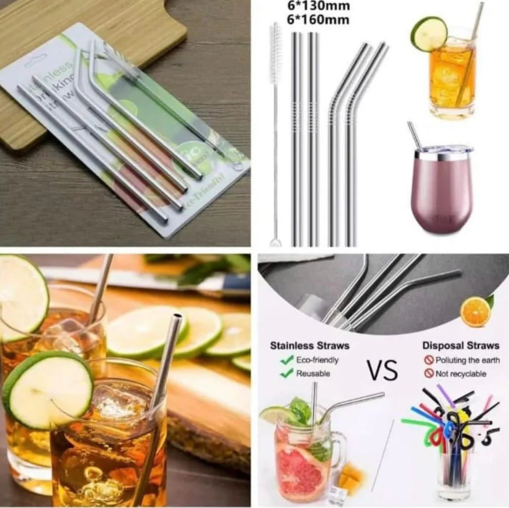 Steel Straw - Pack of 5