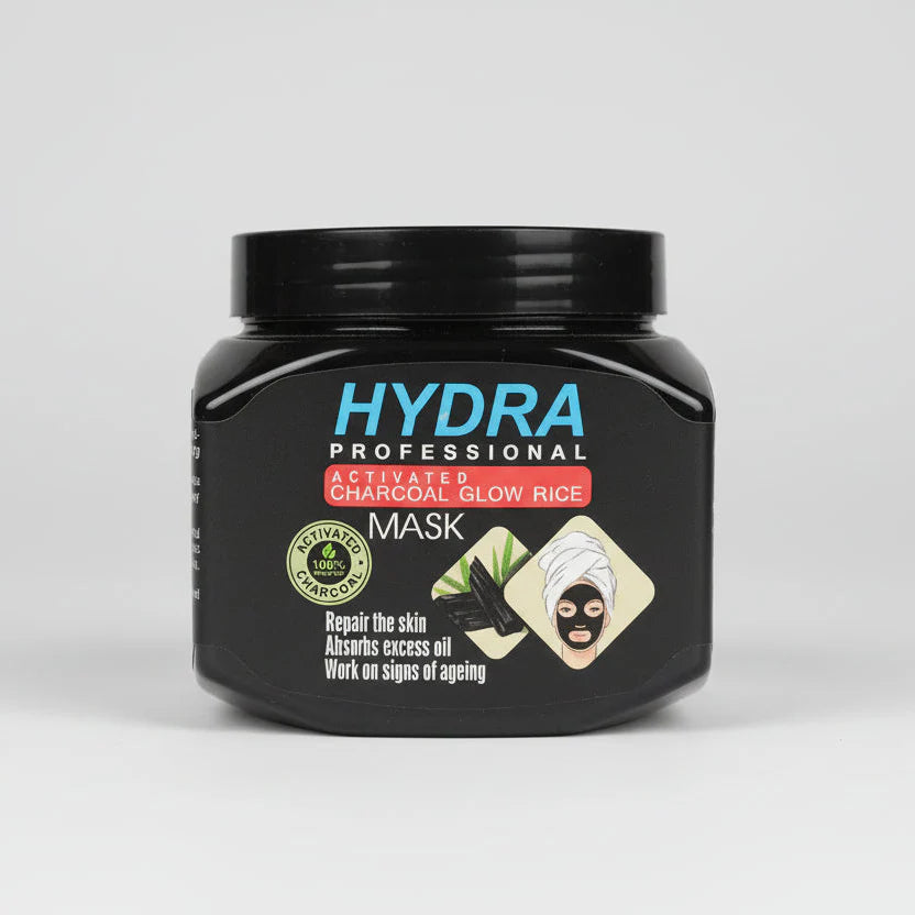 Hydra Professional Activated Charcoal Glow Rice Face Mask