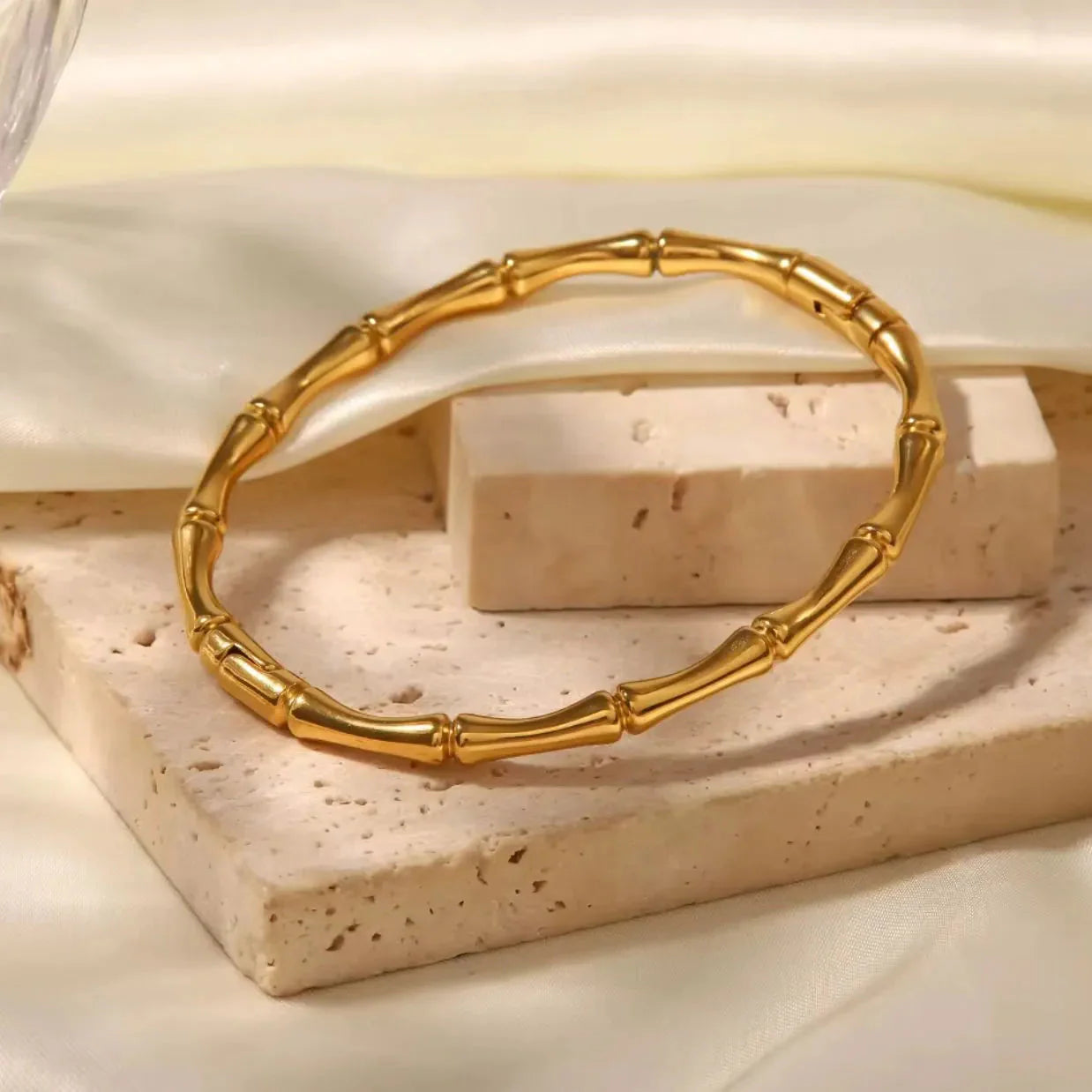 Stainless Steel 316L Bamboo Bangle