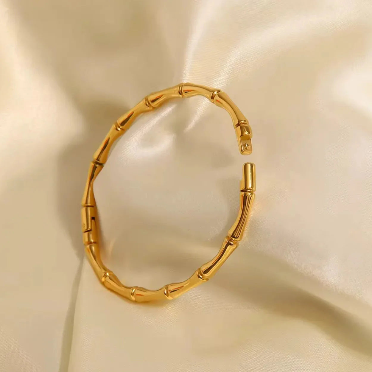 Stainless Steel 316L Bamboo Bangle