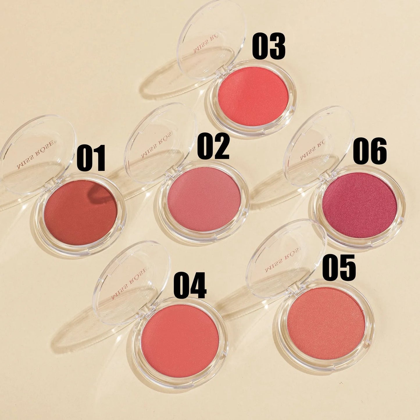 Miss Rose Soft Pinch Matte Bouncy Blush -  6pcs Set