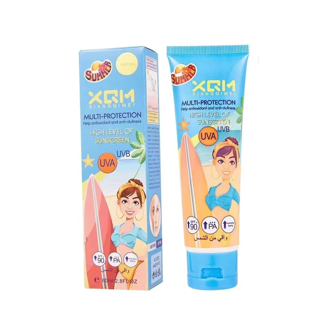 XQM Multi Protection Sun Block / Sunscreen with SPF 90+ – 80ml | Premium Skincare & Beauty Products in Pakistan