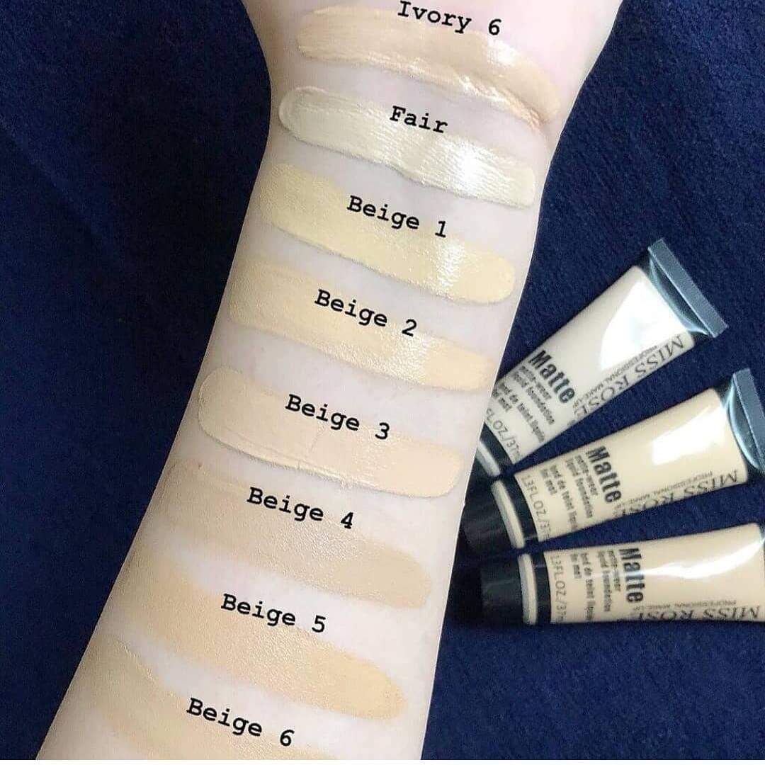 Miss Rose Full Coverage Matte Foundation - 37ml