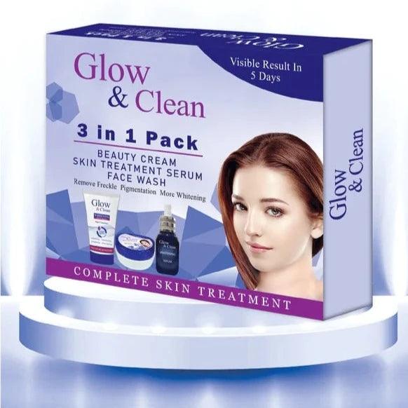3 in 1 Glow & Clean Kit ( Cream, Serum, Face wash) | Premium Skincare & Beauty Products in Pakistan
