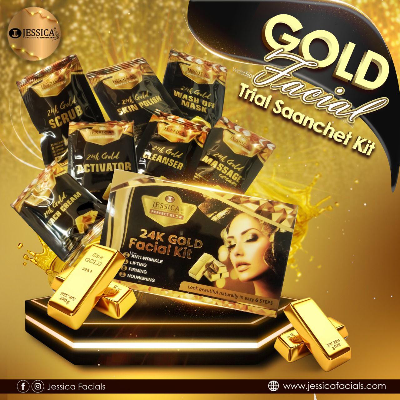 Jessica Gold Facial Trial Kit | Premium Skincare & Beauty Products in Pakistan