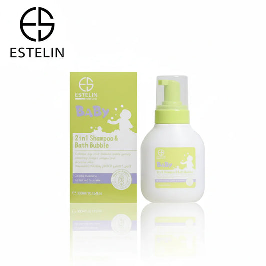 Estelin Baby 2 in 1 Shampoo And Bath Bubble For Gentle Cleaning - 300ml