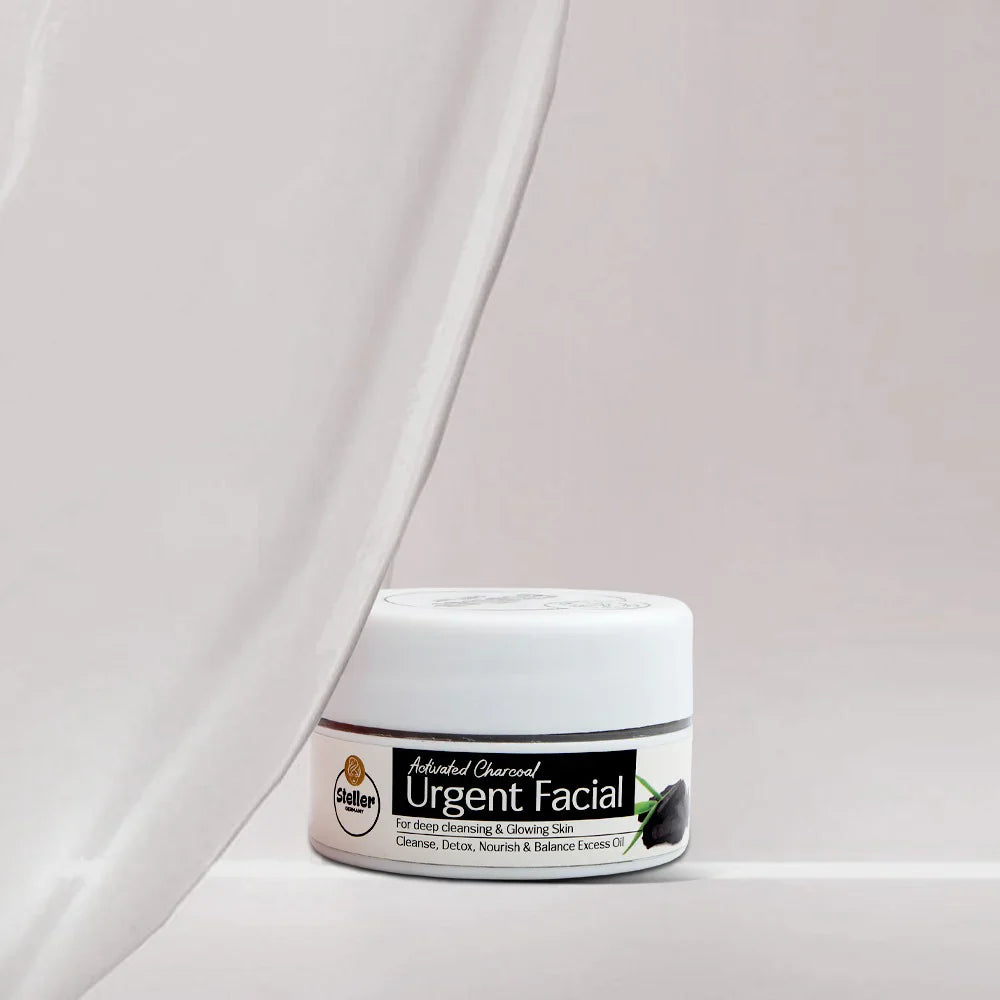Steller Activated Charcoal Urgent Facial Cleanser - 100ml