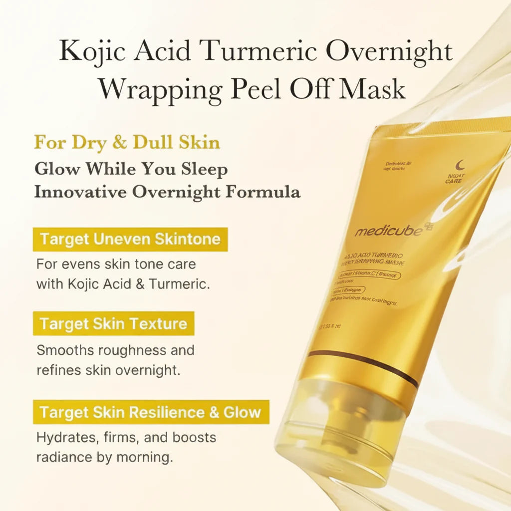 Medicube Kojic Acid Turmeric Night Wrapping Mask - 75ml | Premium Skincare & Beauty Products in Pakistan