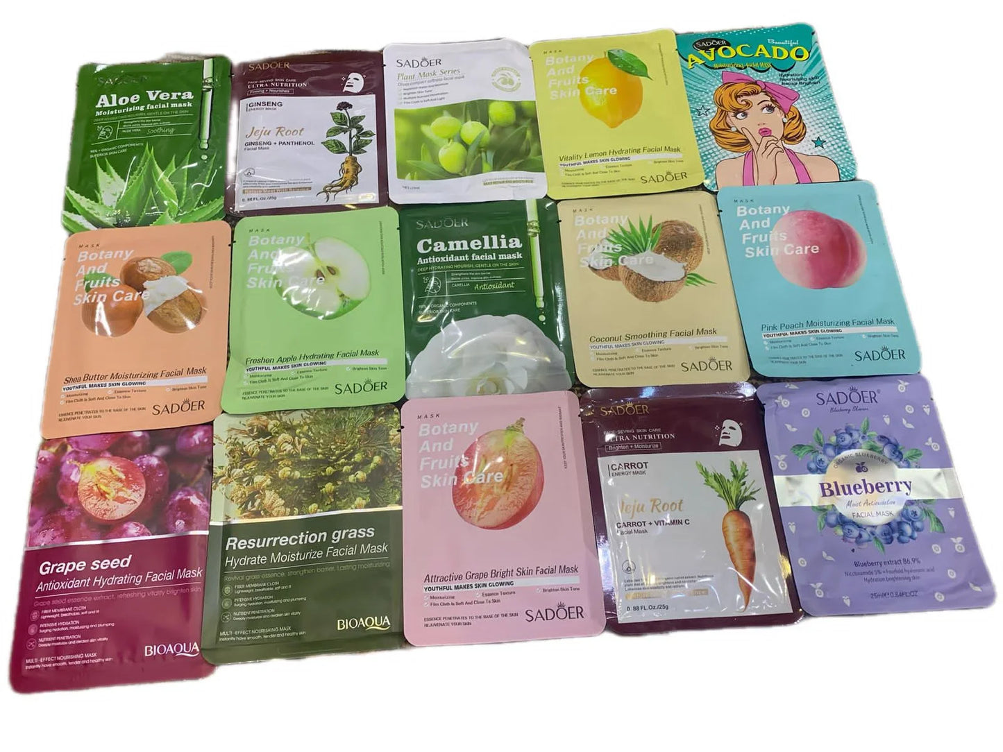 Facial Sheet Mask Set – Hydrating, Brightening & Soothing Skincare Collection | Premium Skincare & Beauty Products in Pakistan