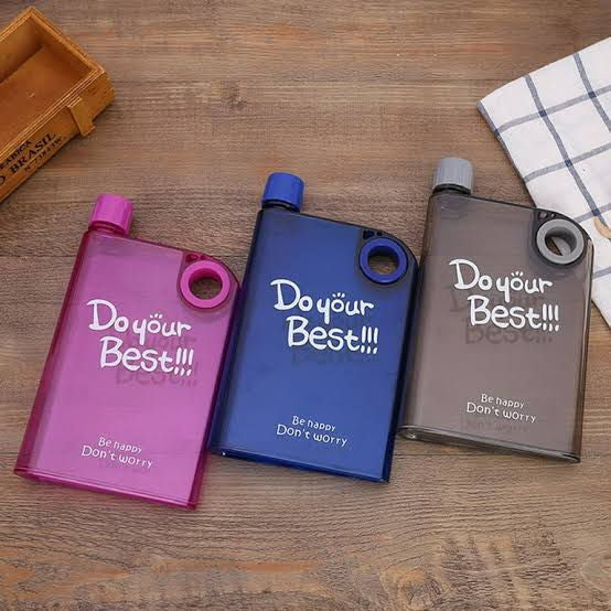 Notebook Style Portable Water Bottle - 350ML