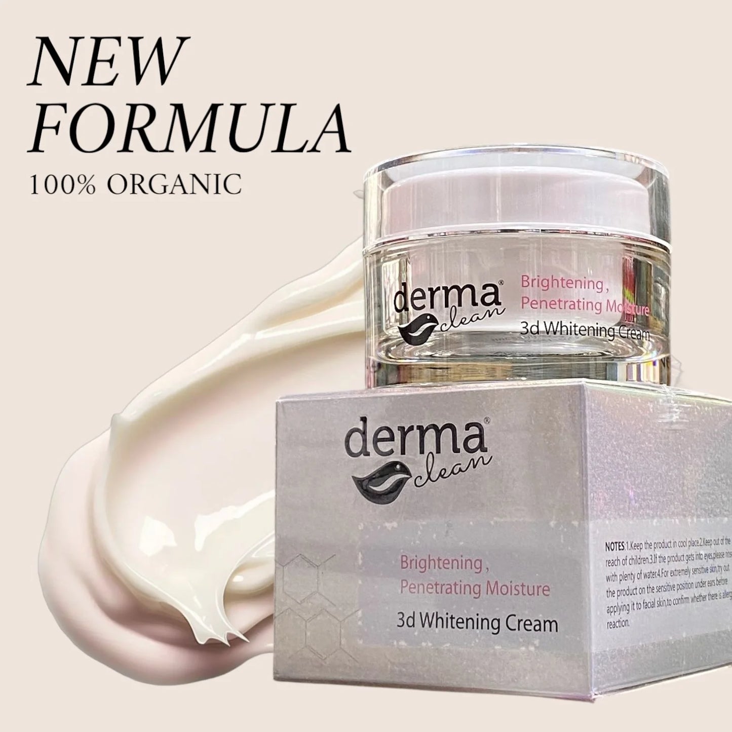 Derma Clean 3D Whitening Brightening Penetrating Moisture Cream - 30g | Premium Skincare & Beauty Products in Pakistan